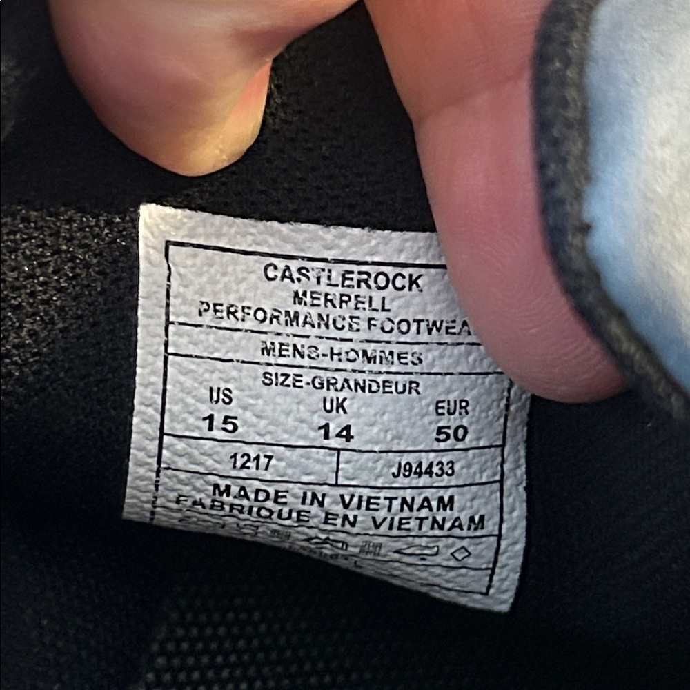 Merrell Parkway Emboss Lace Up Barefoot Vibram Sneakers in Castlerock Gray - 15 - Picture 10 of 10